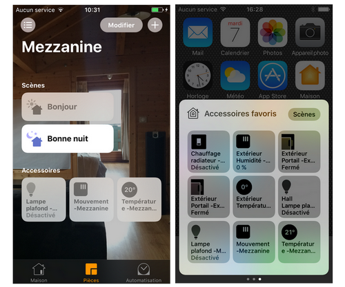 Lire la suite à propos de l’article Piloter la maison depuis Home sur IOS