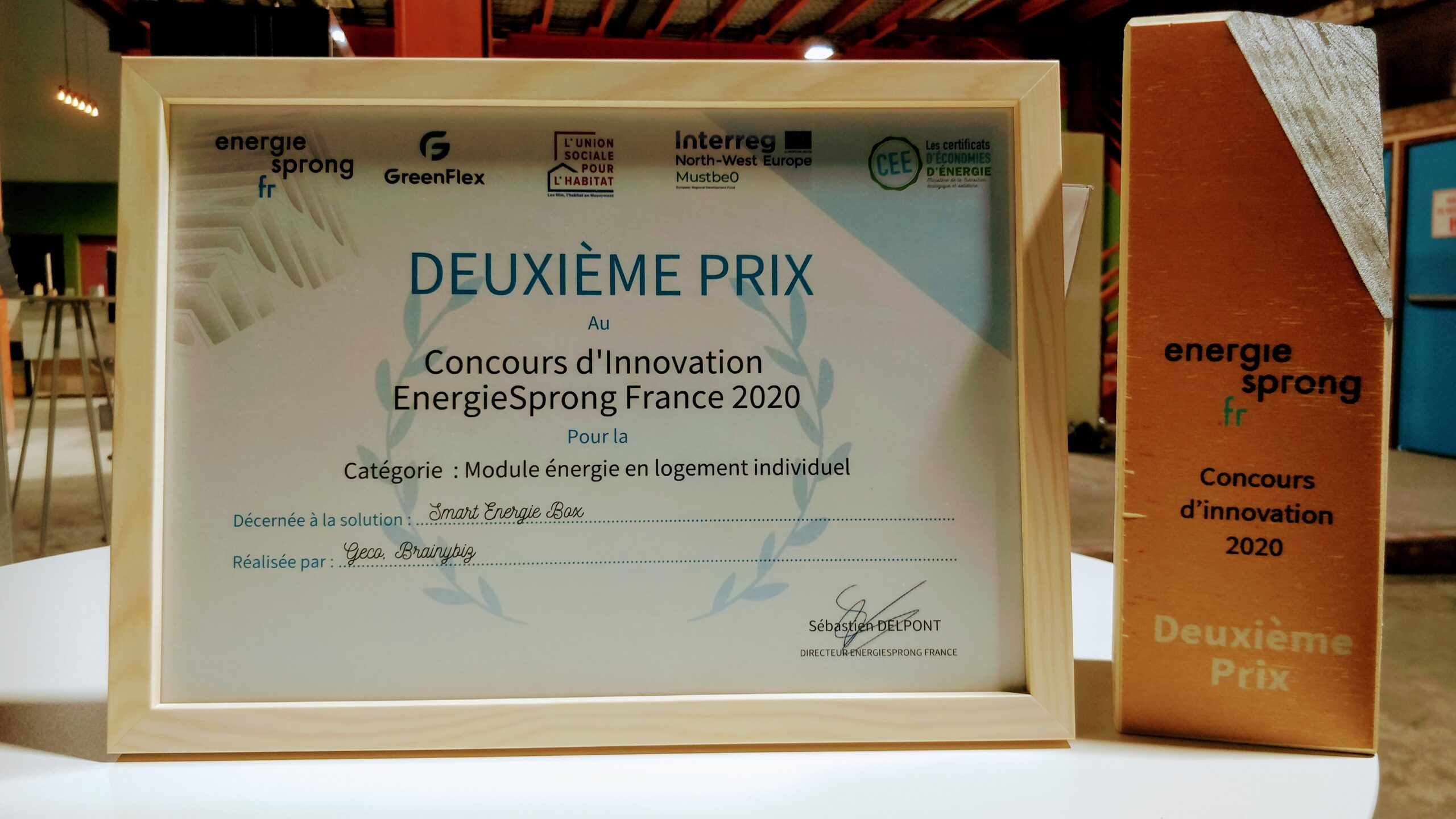 Lire la suite à propos de l’article Le prototype énergie 0Kwh de Brainybiz primé par EnergieSprong