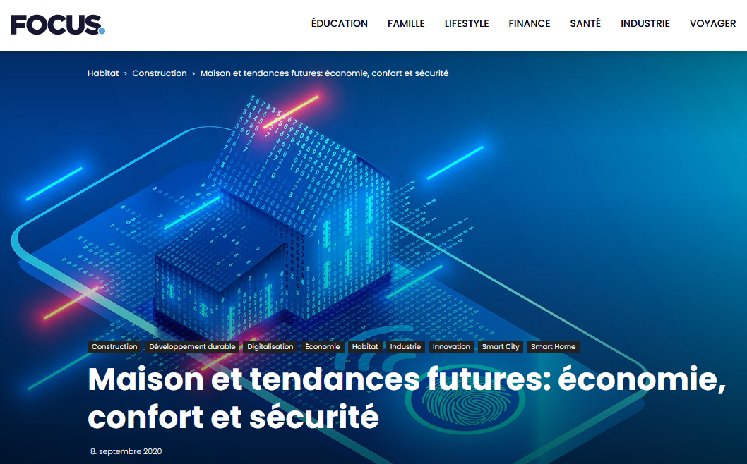 Lire la suite à propos de l’article Maison et tendances futures: économie, confort et sécurité (Focus.swiss 2020-09)