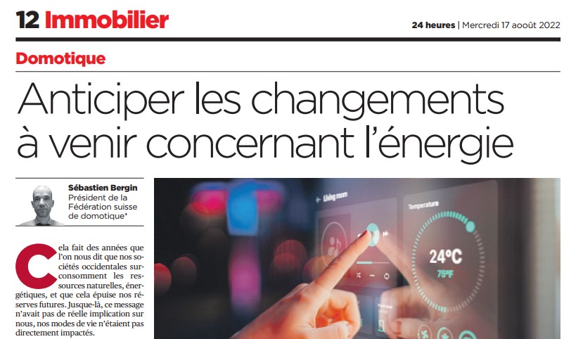 Lire la suite à propos de l’article Article 24heures du 17 août 2022 – Comment anticiper les changements à venir sur l’énergie